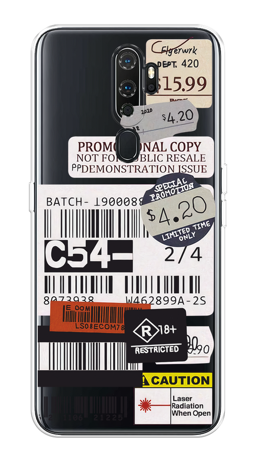 

Чехол на Oppo A5/A9 2020 "Flight to Paris", Серый;бежевый, 251950-1