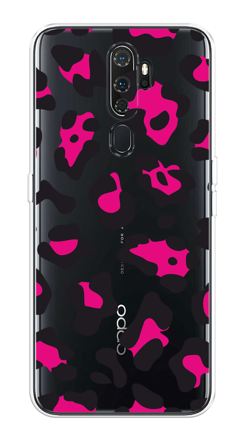 

Чехол на Oppo A5/A9 2020 "Pink cow spots", Черный;розовый, 251950-1