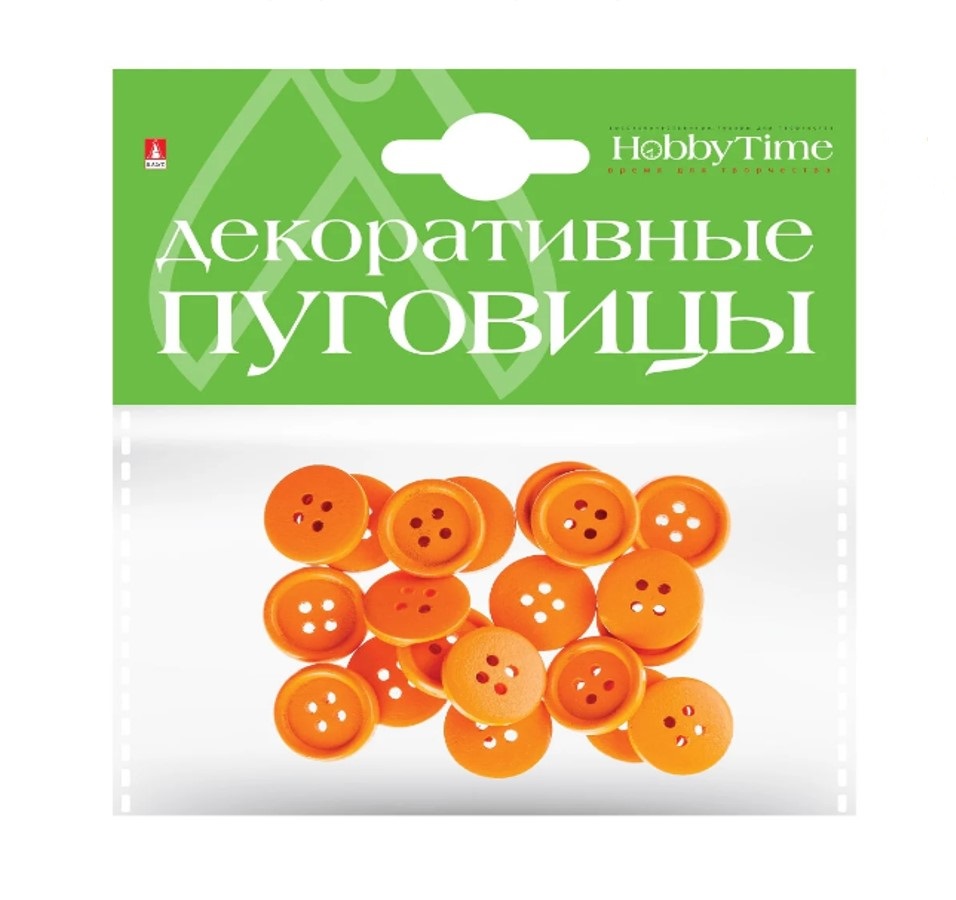 фото Пуговицы однотонные ø 20мм набор №2 (6 цветов, микс в коробке) , арт. 2-566/06 hobby time