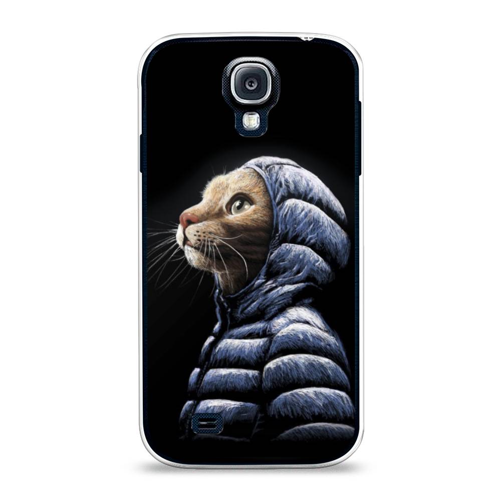 

Чехол Awog на Samsung Galaxy S4 / Самсунг S4 "Кот в капюшоне", 23950-2