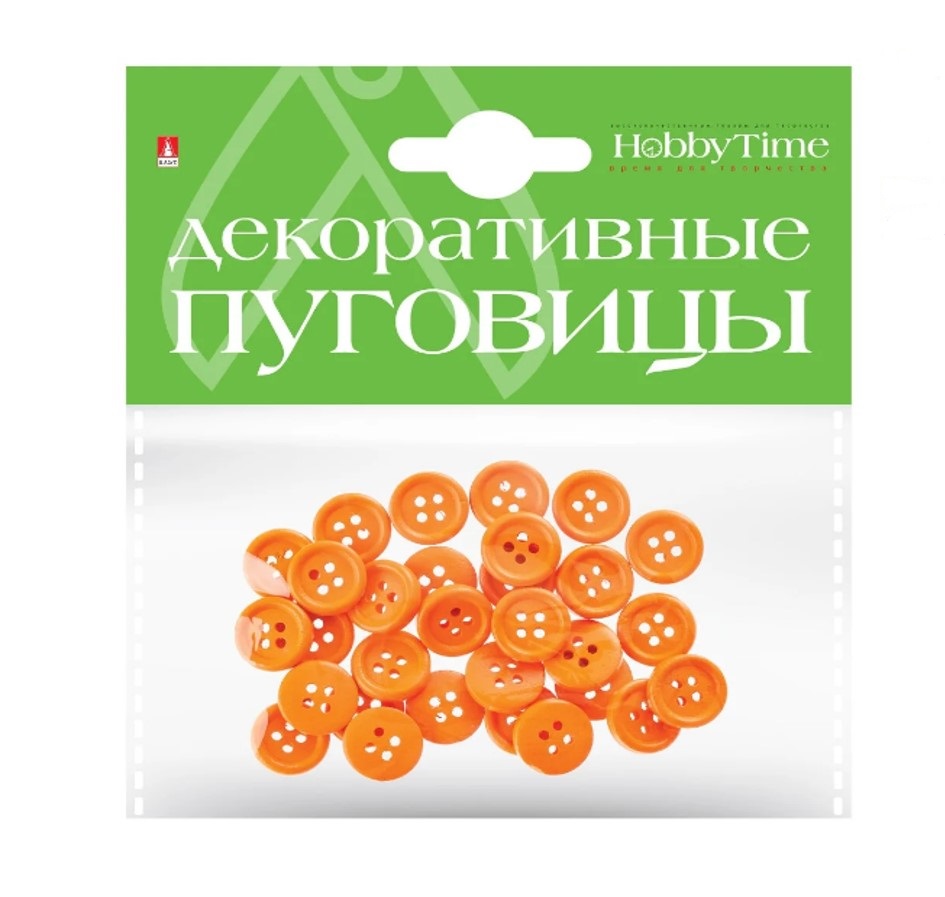 фото Пуговицы однотонные ø 15мм набор №2 (6 цветов, микс в коробке) , арт. 2-566/04 hobby time