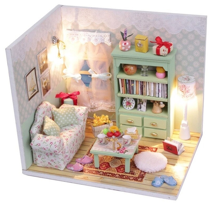 

Румбокс Hobby Day Diy House "Чай вдвоём" с фигурками, M012