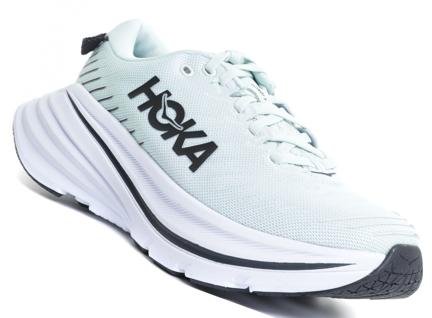 

Кроссовки женские Hoka Bondi X голубые 8.5 US, Голубой, Bondi X