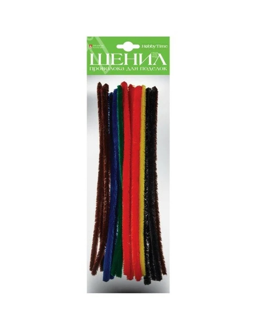 

Проволока пушистая ШЕНИЛ, Ø 15 MM, 30 СМ, "ДВУЦВЕТНАЯ", 18 ШТ, 6 ЦВ., 2-201/14