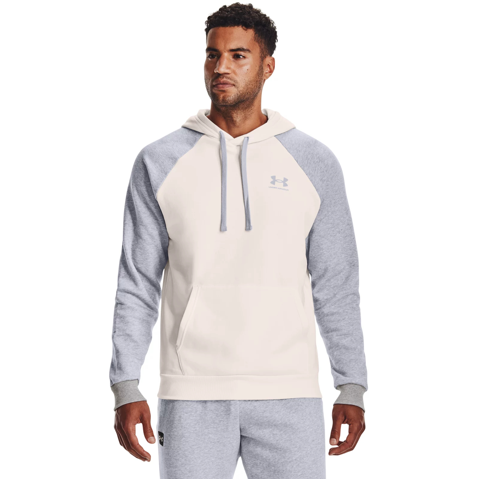 фото Худи мужское under armour 1366357-112 белое xxl