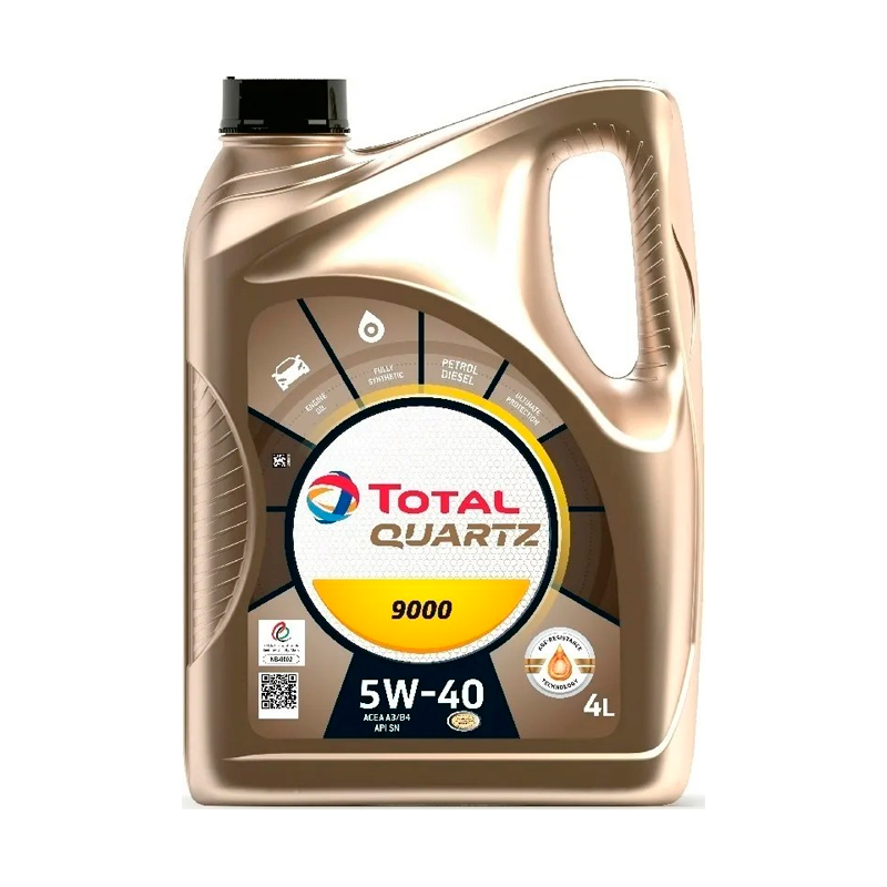 Моторное масло Total 5W40 TOTAL Quartz 9000 4л