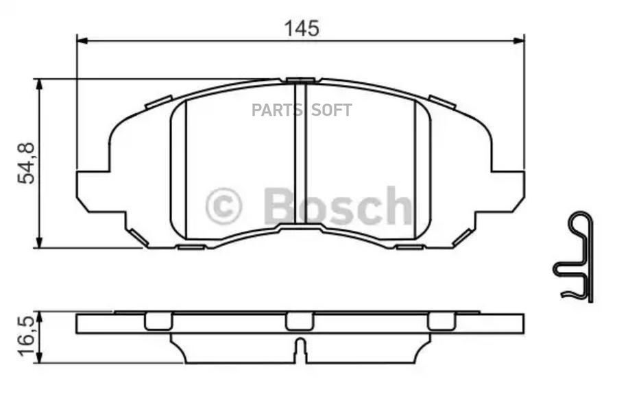 

Тормозные колодки Bosch передние дисковые 986494575