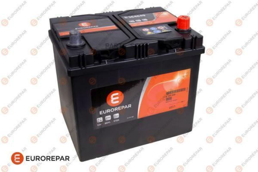 EUROREPAR E364049 Аккумуляторная батарея [12V 60Ah 510A B00]  () 1шт