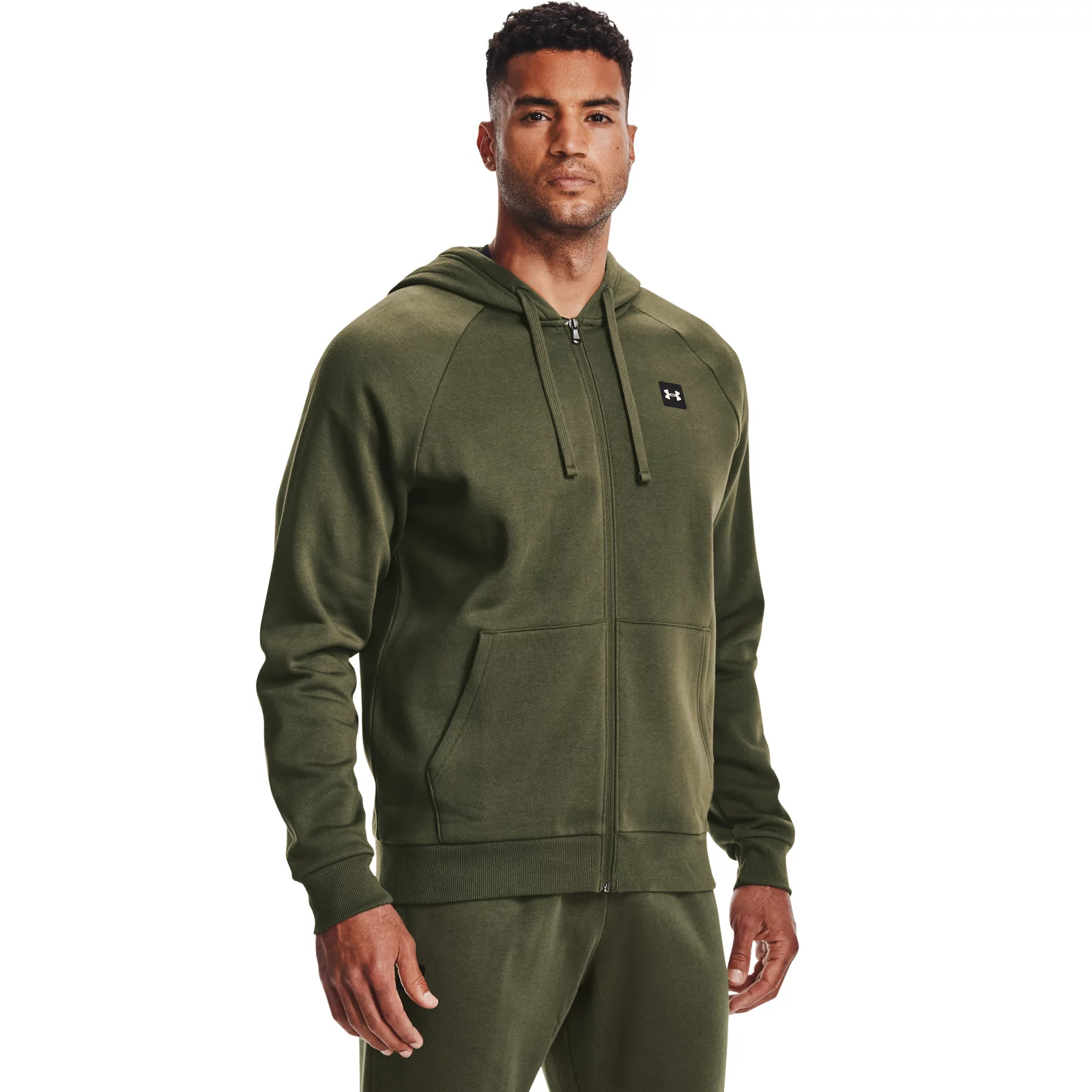 

Худи мужское Under Armour 1357111-390 хаки S-M, 1357111-390