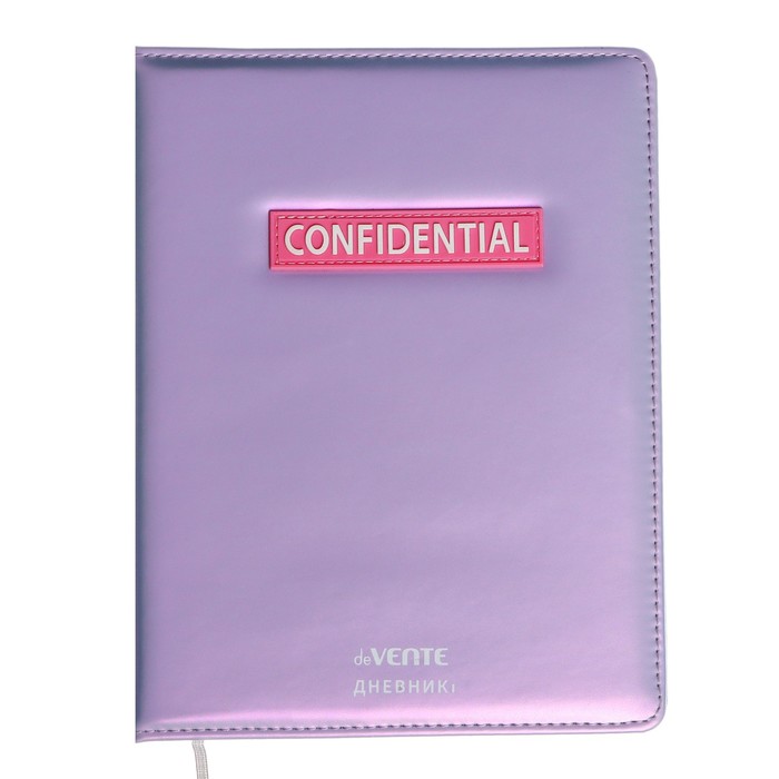 

deVENTE Дневник универсальный для 1-11 класса Confidential, твёрдая обложка, искусственная, Фиолетовый