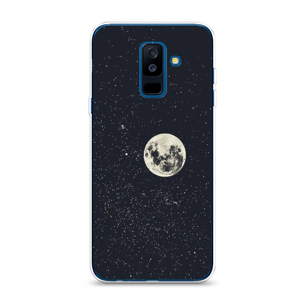 

Чехол на Samsung Galaxy A6 Plus "Полнолуние", Красный, 26050-2