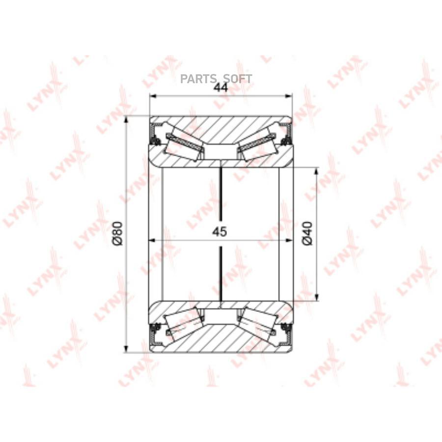 

Подшипник приводного вала Toyota Land Cruiser 90 96>02 Lynx WB1443