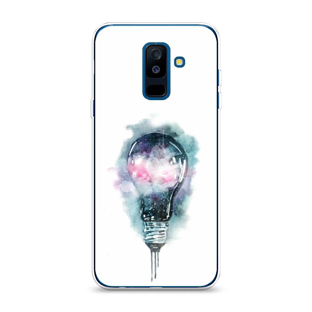

Чехол на Samsung Galaxy A6 Plus "Волшебная лампа", Белый;серый, 26050-4
