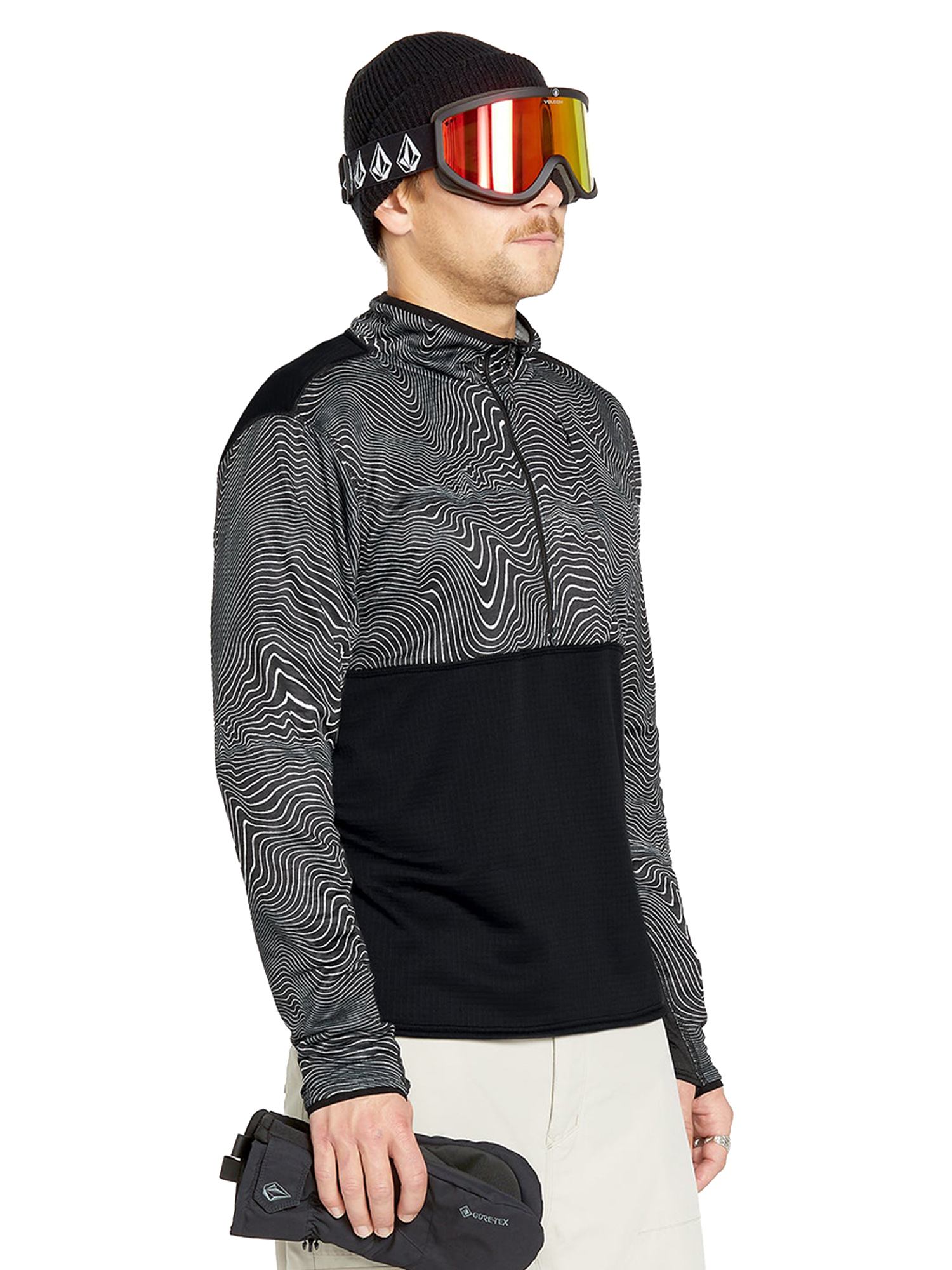 

Свитшот мужской Volcom Gridlock Mock Neck 2024-25 черный 2XL, Gridlock Mock Neck 2024-25