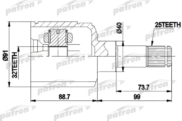 

PATRON ШРУС PATRON PCV9538