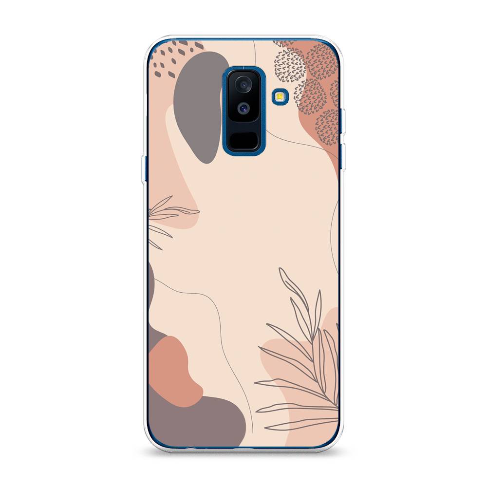 

Чехол на Samsung Galaxy A6 Plus "Нюдовые тона", Коричневый;серый, 26050-4