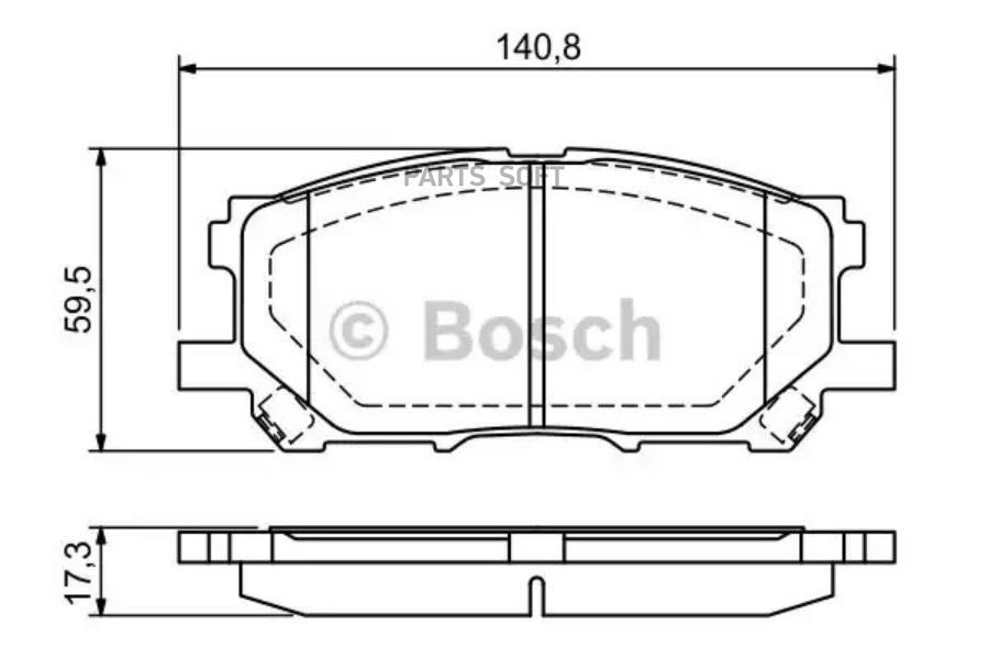 

Тормозные колодки Bosch передние дисковые 986494218