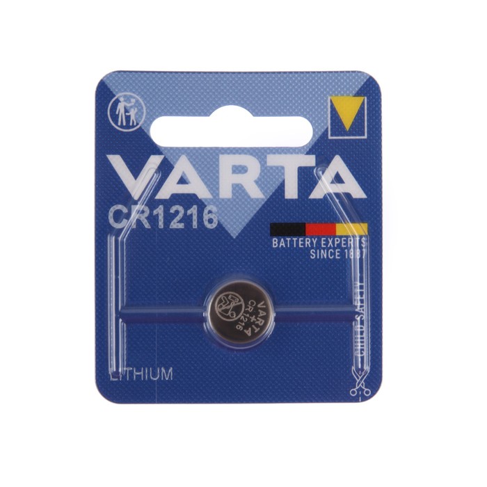 

Батарейка литиевая Varta ELECTRONICS CR 1216