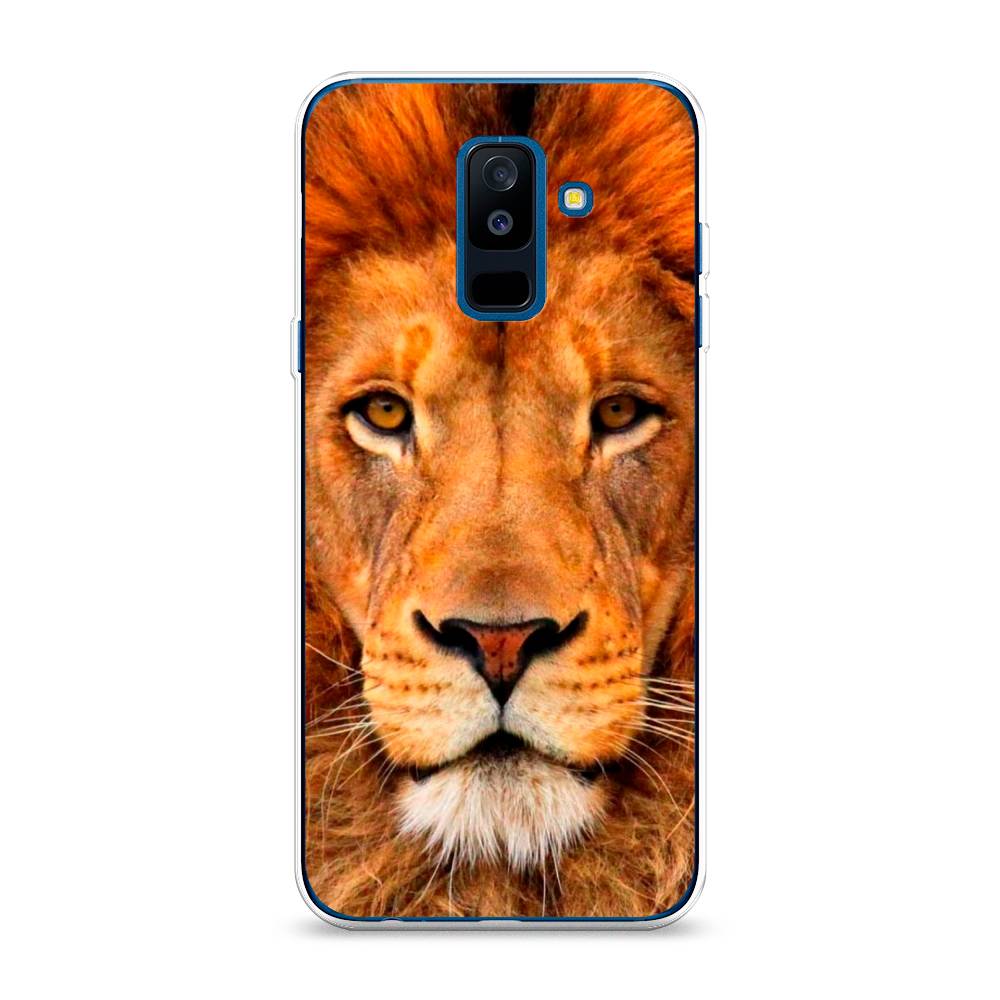 

Чехол на Samsung Galaxy A6 Plus "Благородный лев", Оранжевый, 26050-1