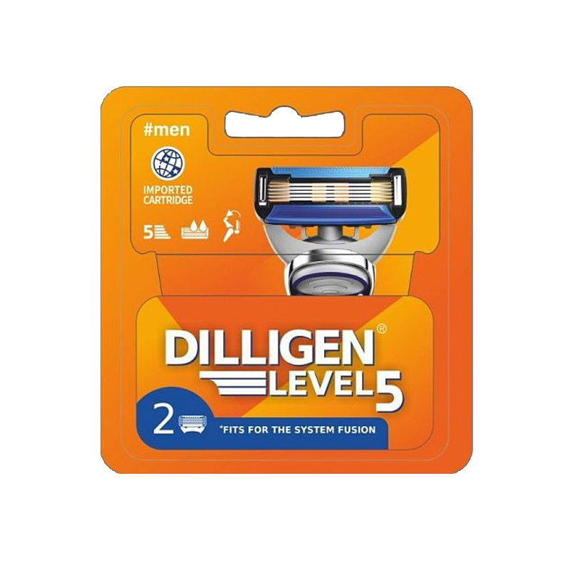 Кассеты сменные Dilligen Level 5 2 шт подарочный набор dilligen ocean power шампунь для волос гель для душа 250 250 мл