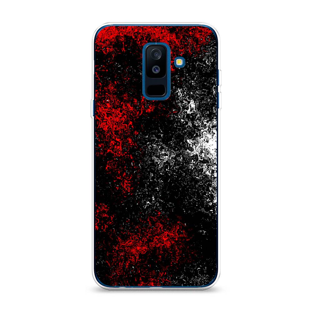 

Чехол на Samsung Galaxy A6 Plus "Монотипия", Красный;черный;белый, 26050-3