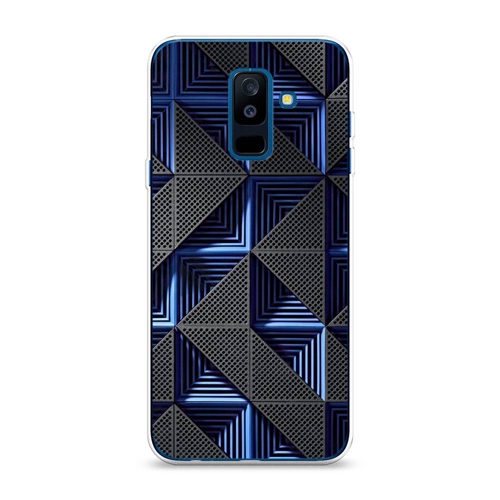 

Чехол на Samsung Galaxy A6 Plus "IBM", Серый;синий, 26050-3