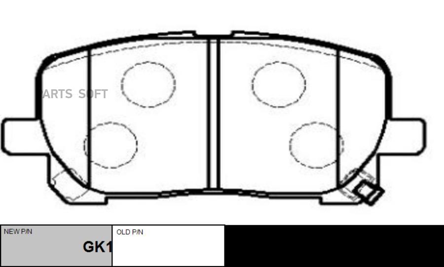 

Тормозные колодки Ctr дисковые ckt35