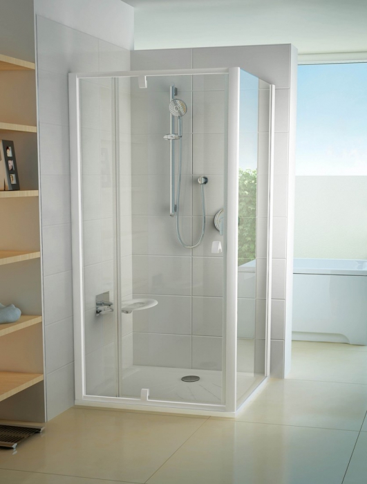 

Душевой уголок Ravak Pivot PDOP2/PPS 100x100 белый/белый