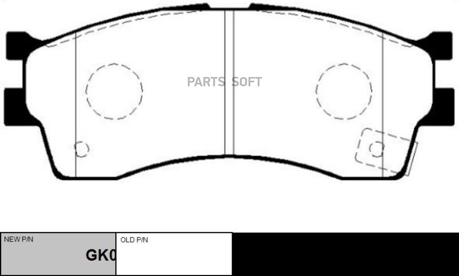 

Тормозные колодки Ctr передние дисковые gk0515