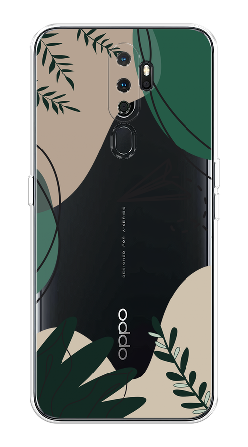 

Чехол на Oppo A5/A9 2020 "Secret Garden", Зеленый;бежевый;черный, 251950-1