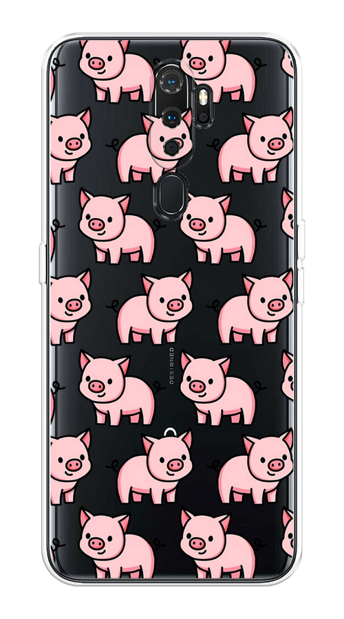 

Чехол на Oppo A5/A9 2020 "Веселые поросята", Розовый;черный;прозрачный, 251950-1