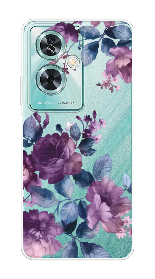

Чехол на OnePlus Nord N30 SE "Purple Blossoms", Синий;фиолетовый, 154950-1