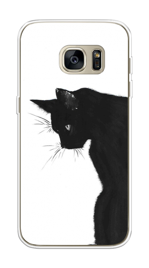 

Чехол Awog на Samsung Galaxy S7 "Black cat", Черный;белый, 24550-1