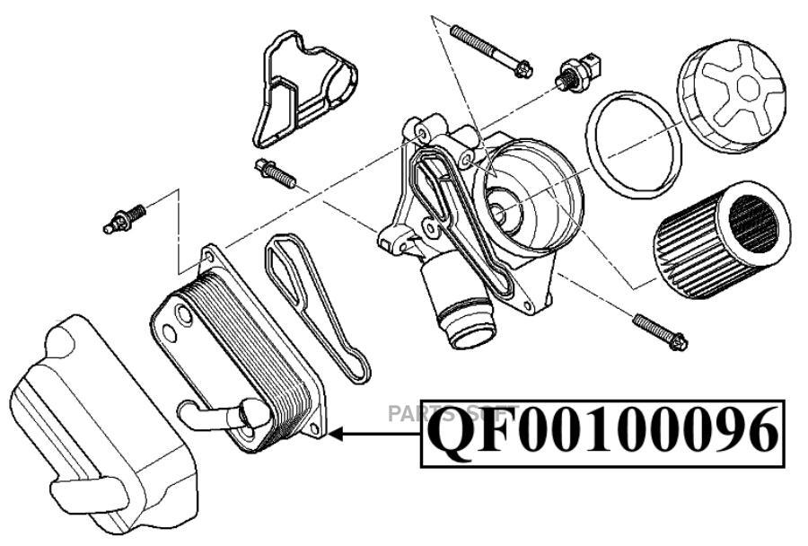 

РАДИАТОР МАСЛЯНЫЙ, QF00100096 QUATTRO FRENI QF00100096