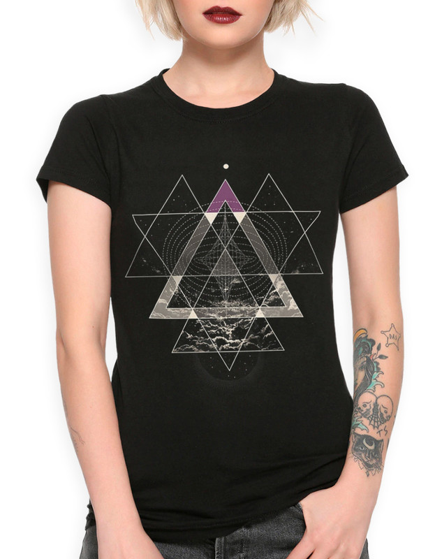 

Футболка женская Dream Shirts Геометрические фигуры 99024411 черная XL, Геометрические фигуры 99024411