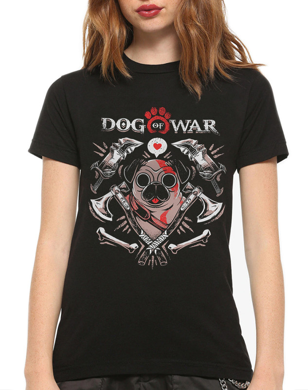 

Футболка женская Dream Shirts Dog Of War 85212511 черная L, Dog Of War 85212511