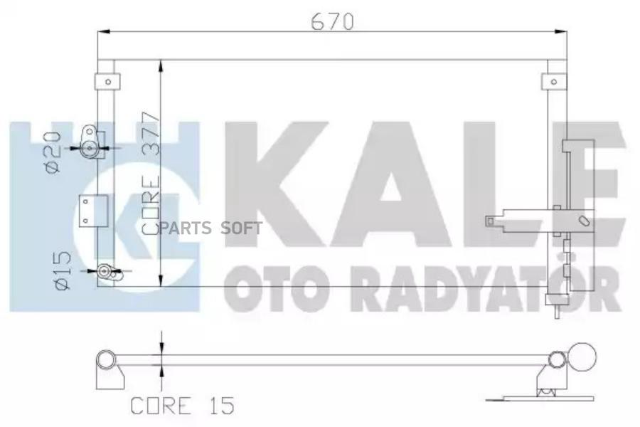 

Радиатор кондиционера Honda Civic VIII 06> KALE 386900