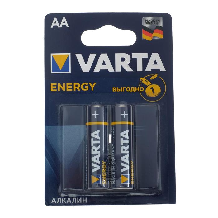 

Батарейка алкалиновая Varta Energy, AA, LR6-2BL, 1.5В, блистер, 2 шт.