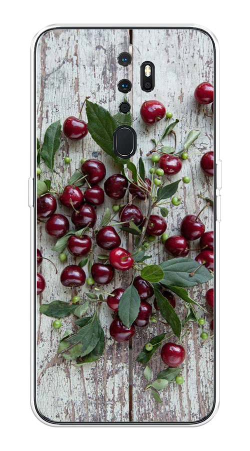

Чехол на Oppo A5/A9 2020 "Вишня", Бордовый;зеленый;серый, 251950-1