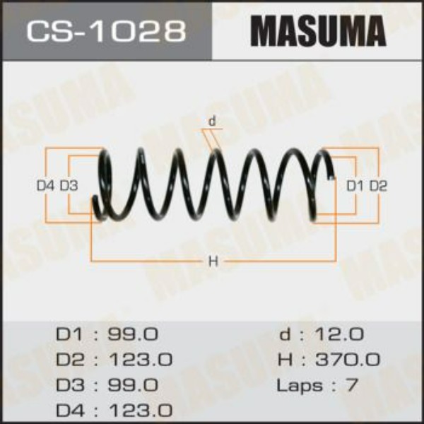 

Пружина задняя Toyota Chaser/Cresta 92>01 OBK C4T21522
