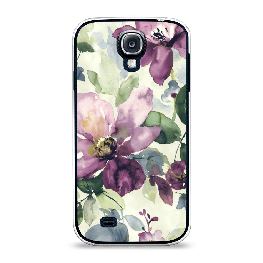 

Чехол Awog на Samsung Galaxy S4 / Самсунг S4 "Сиреневые цветы-акварель", 23950-10