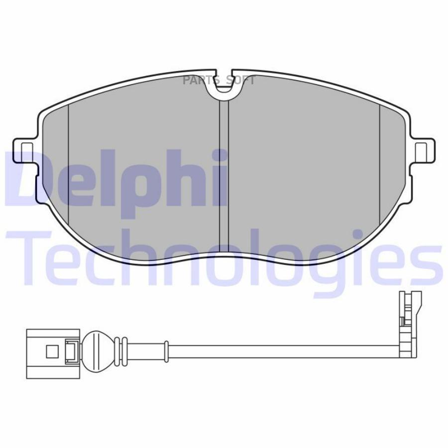 

Тормозные колодки DELPHI дисковые LP3652