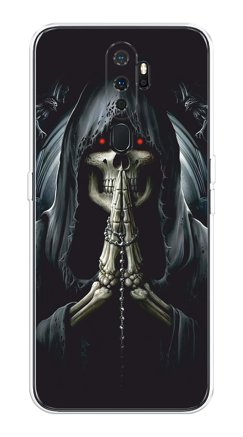 

Чехол на Oppo A5/A9 2020 "Молитва", Серый, 251950-1