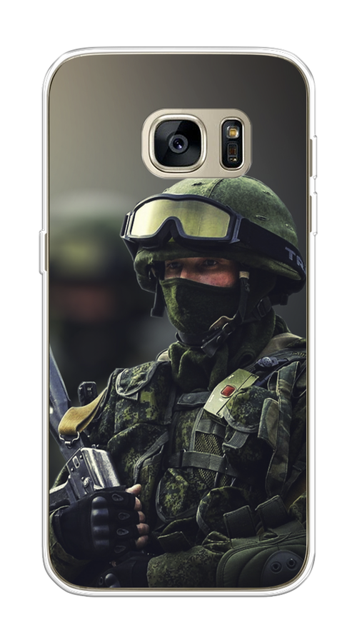 

Чехол Awog на Samsung Galaxy S7 "Солдат", Зеленый;серый, 24550-5