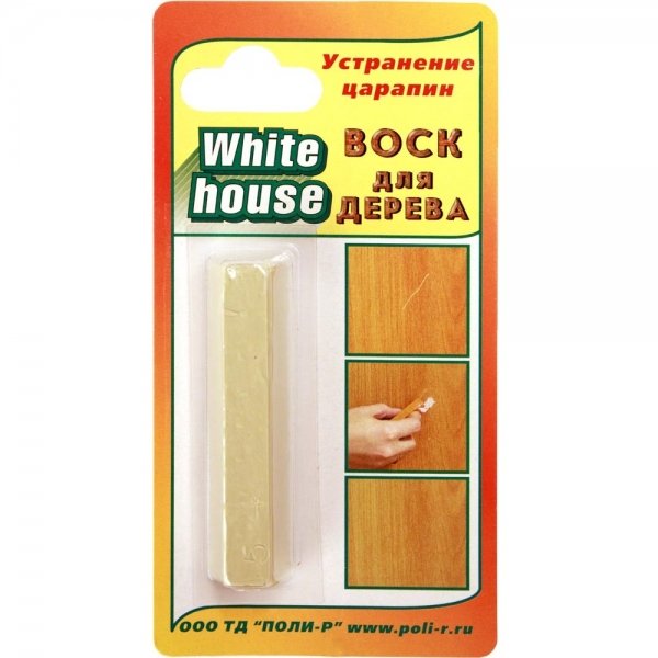 

Воск для дерева White House Дуб беленый светлый 15 г, Бежевый, Восковой карандаш для дерева