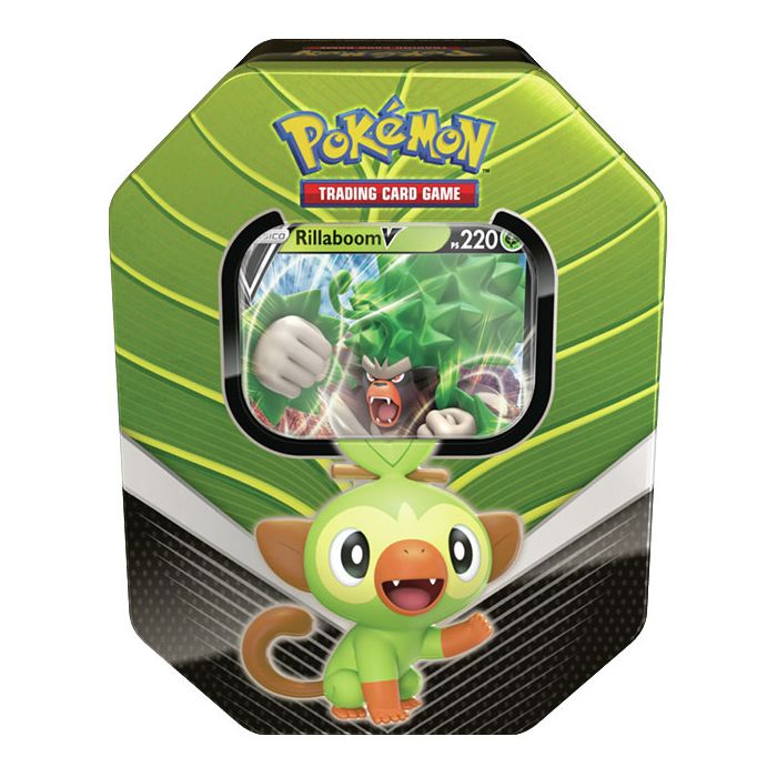 фото Дополнение для настольной игры nintendo pokemon galar partner tin grookey, rillaboom v