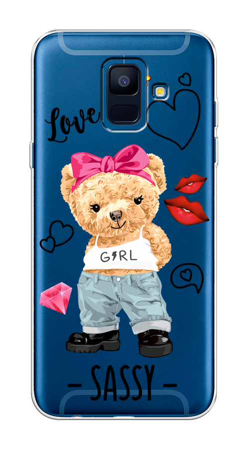 

Чехол на Samsung Galaxy A6 "Sugar Mommy", Голубой;белый;розовый, 25950-6
