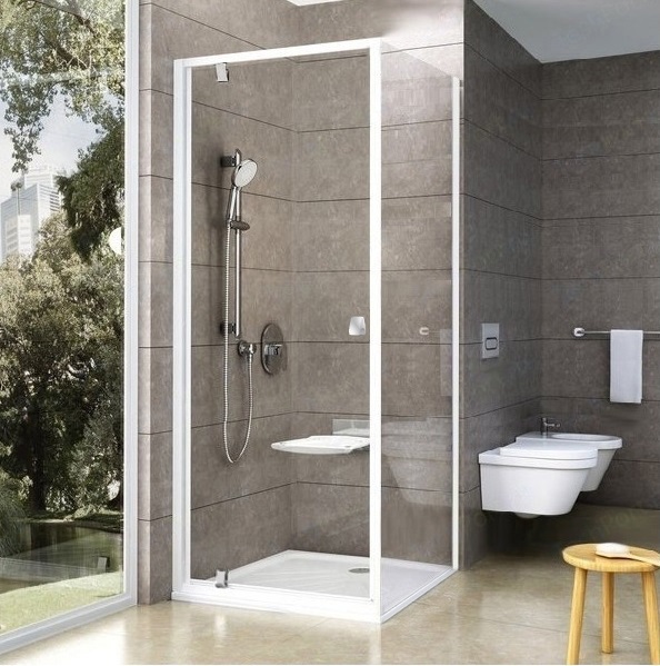 

Душевой уголок Ravak Pivot PDOP1/PPS 80x100 белый/хром