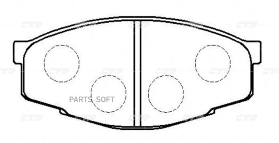 

Тормозные колодки Ctr gk1031
