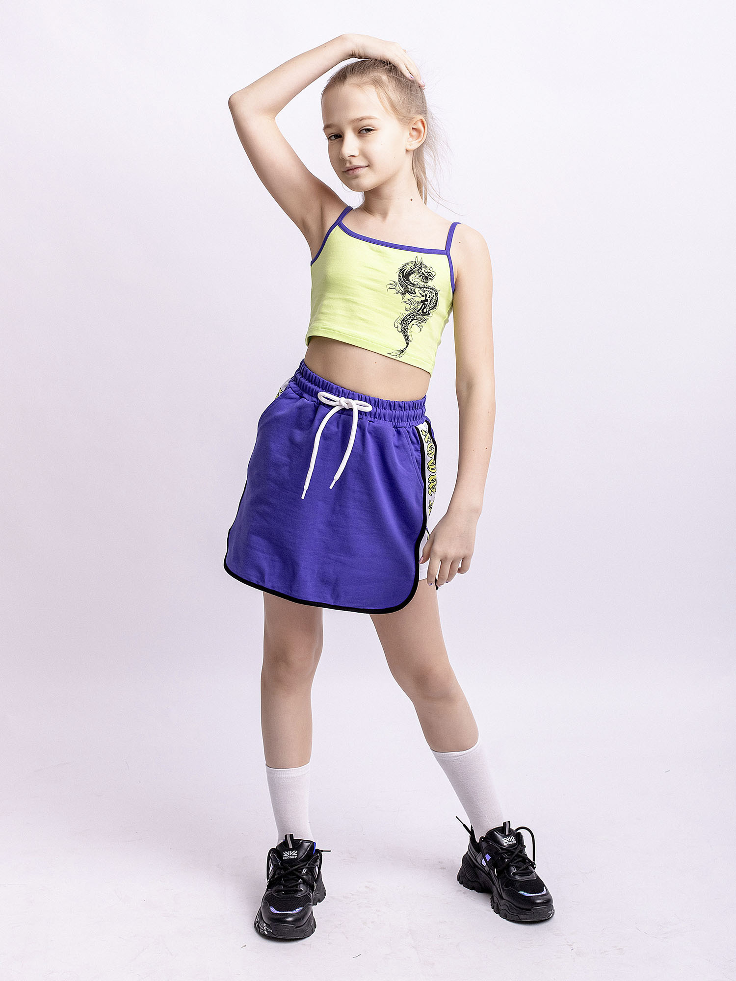 Юбка детская Batik 0035_ЛП22, фиолетовый, 158 юбка шорты женская fila фиолетовый